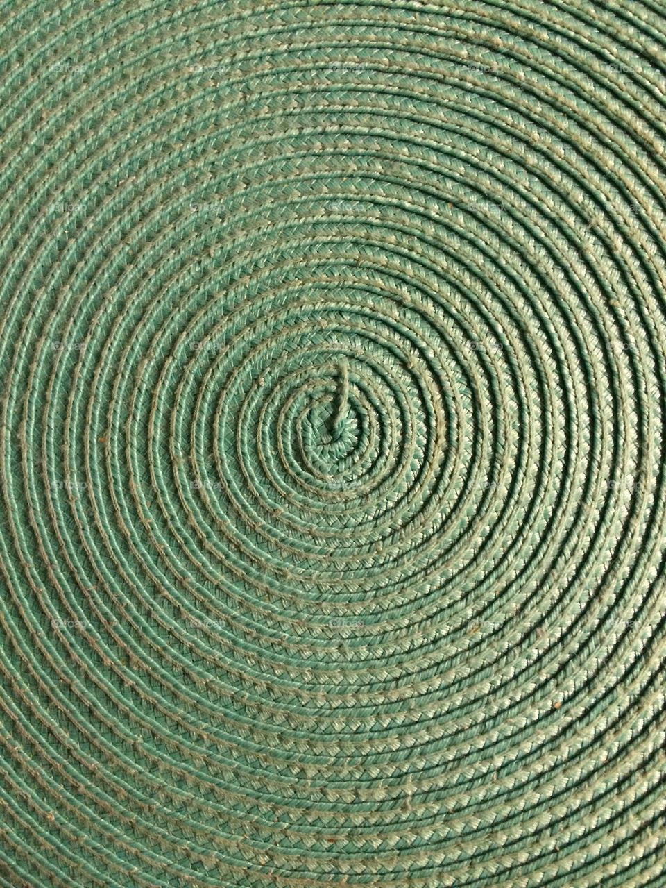 Blue Circular Table Mat