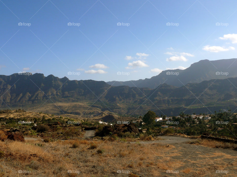 Landscape of Gran Canaria, Las Palmas, Spain.