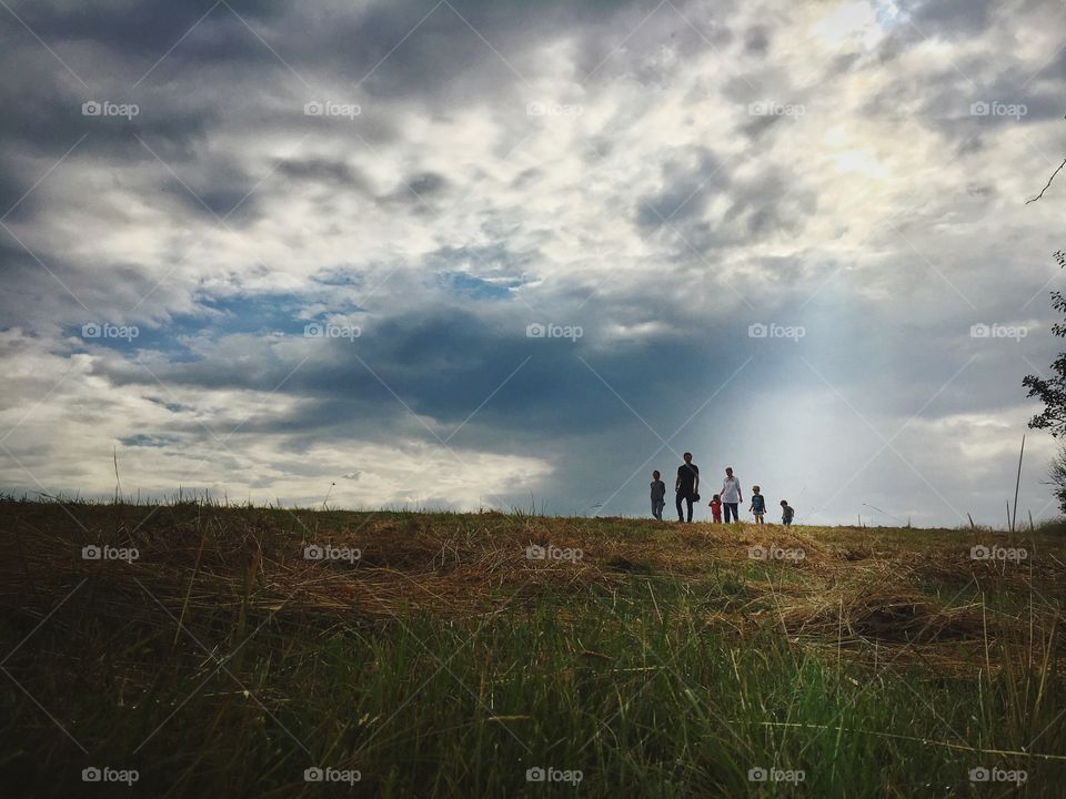 Landscape, Storm, Sky, Sunset, Nature