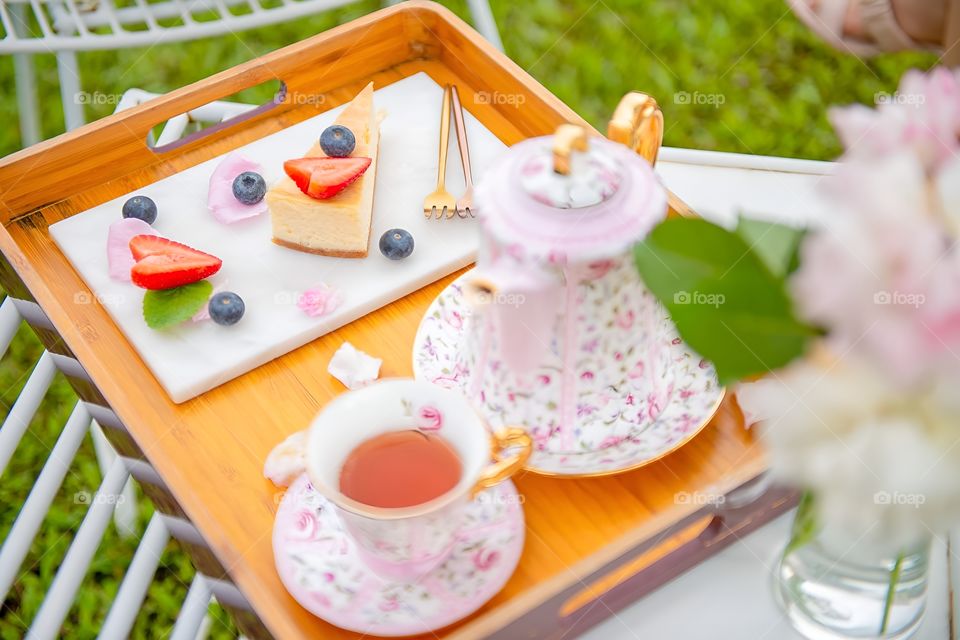 Beautiful afternoon tea set