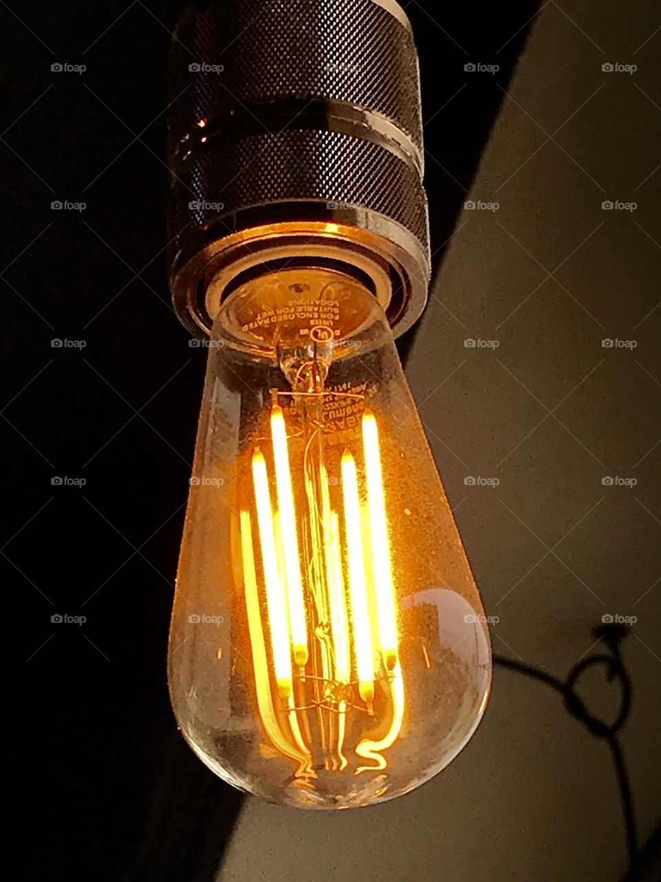 Light bulb lighted