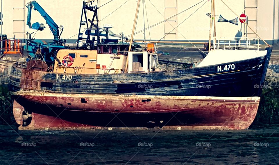 fishing boat. harbour