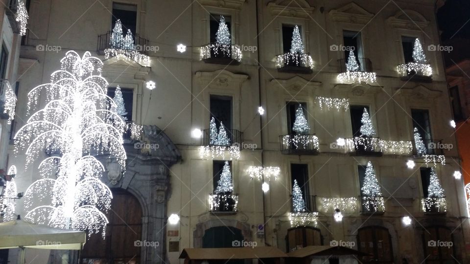 Christmas lights in Italy