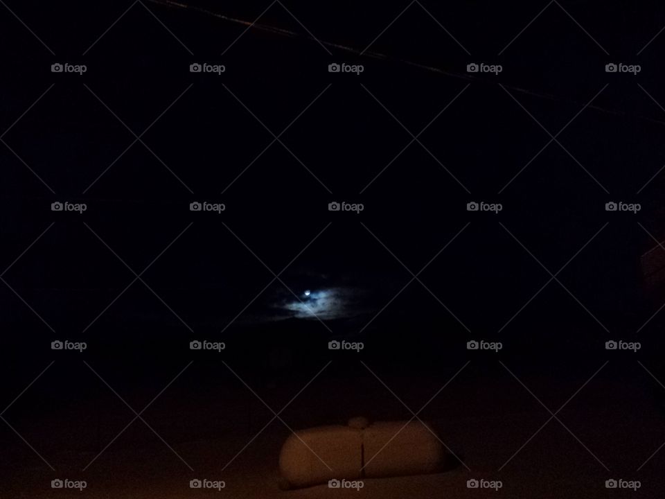 moon over my shoulder