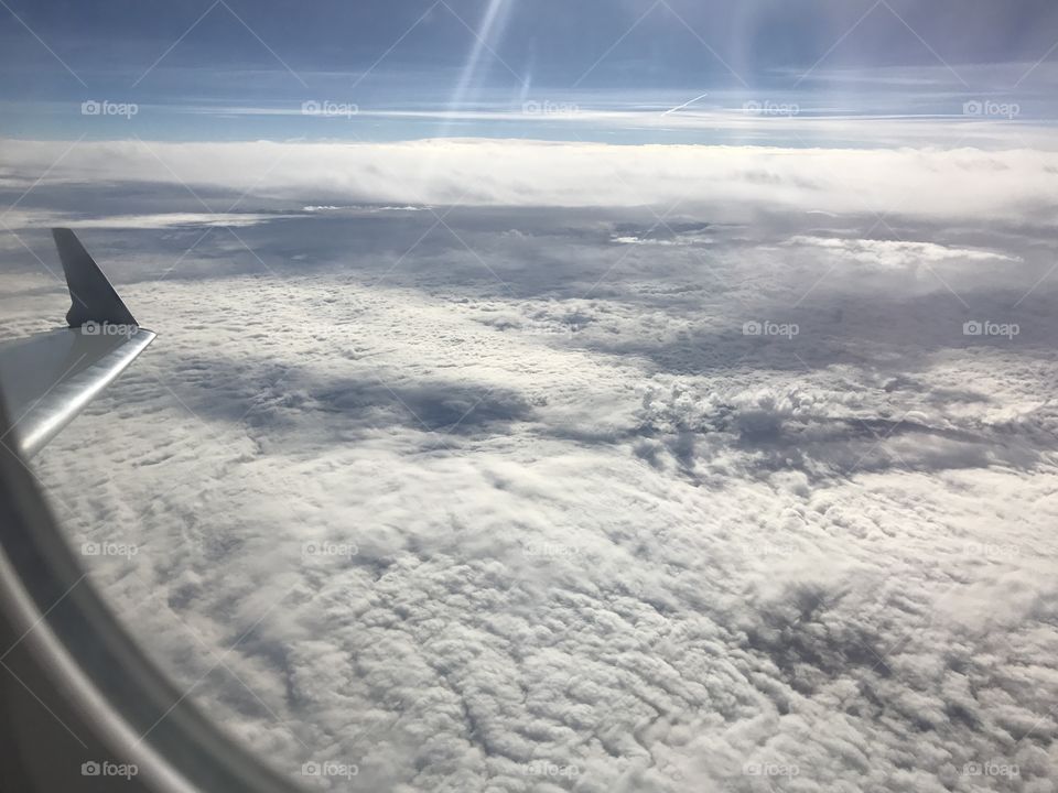   View outside plane window