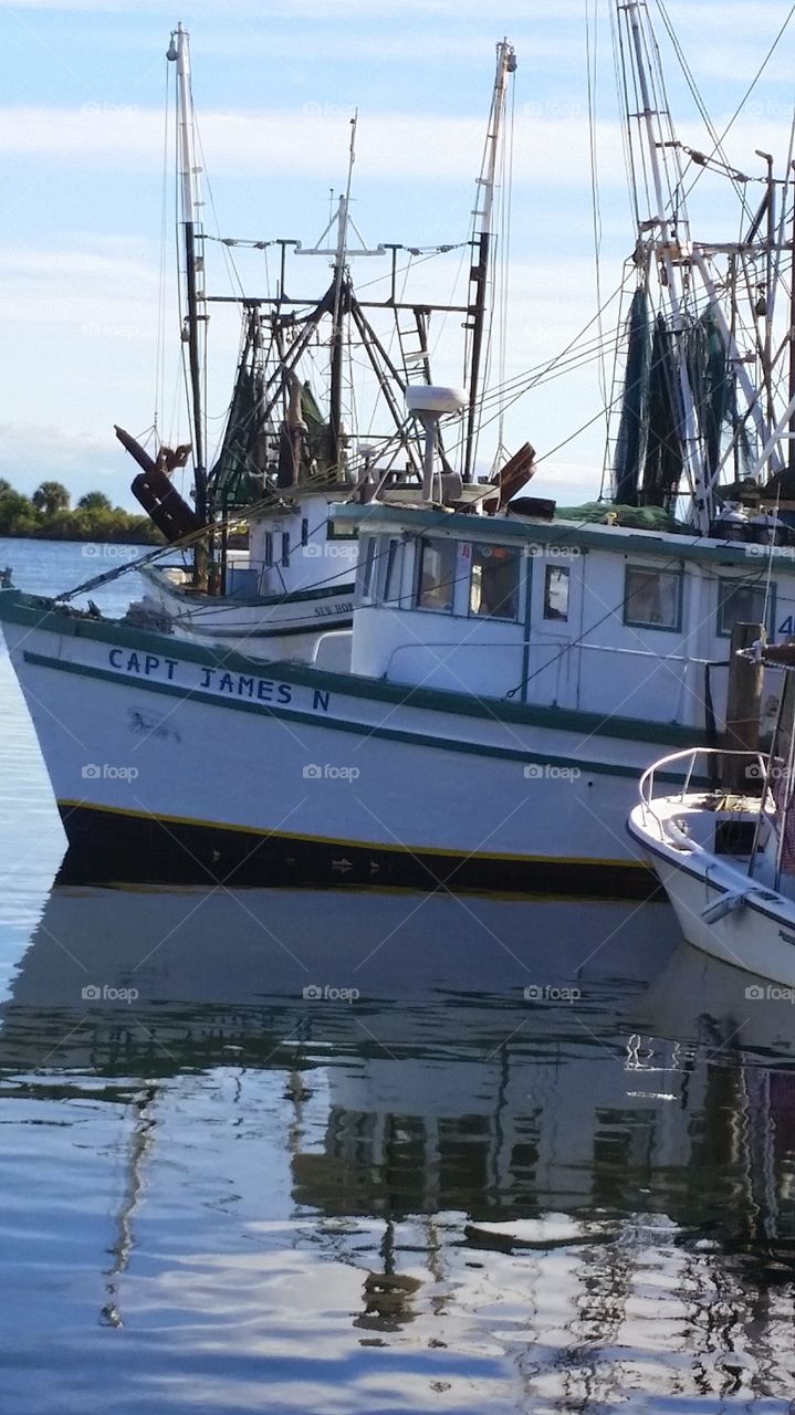 Shrimp Boats. One of many shrimp boats in Pensacola at Joe Patties Seafood