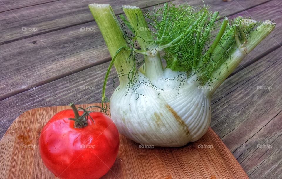 Tomato and Fennel Bulb. Good Partners in Cooking