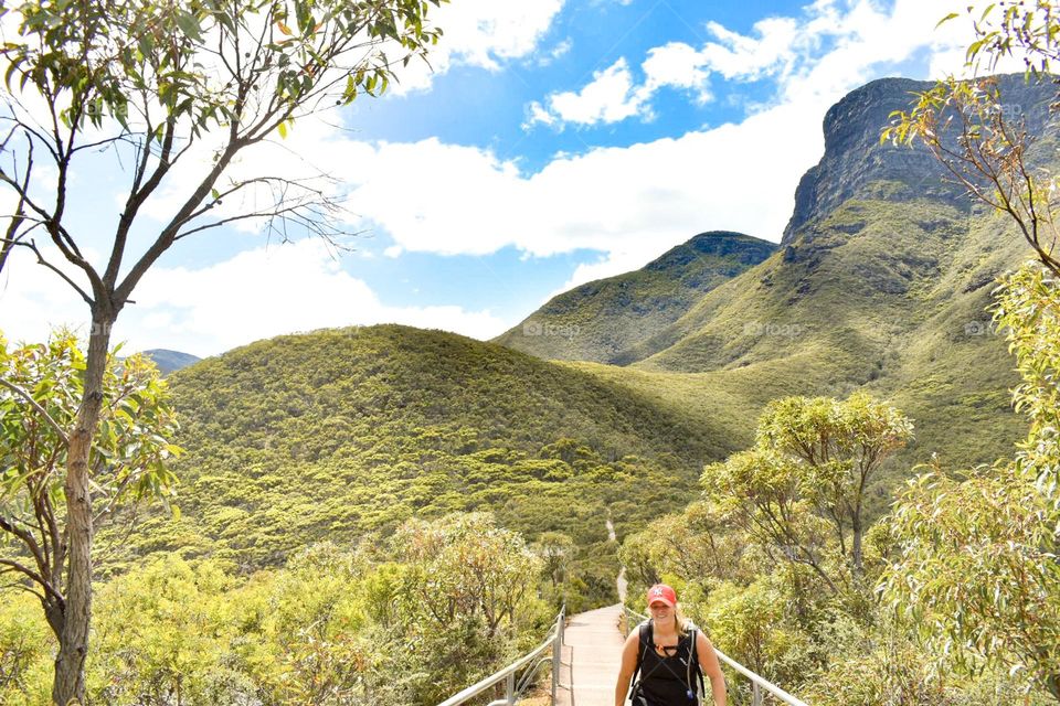 Hike among the mountains