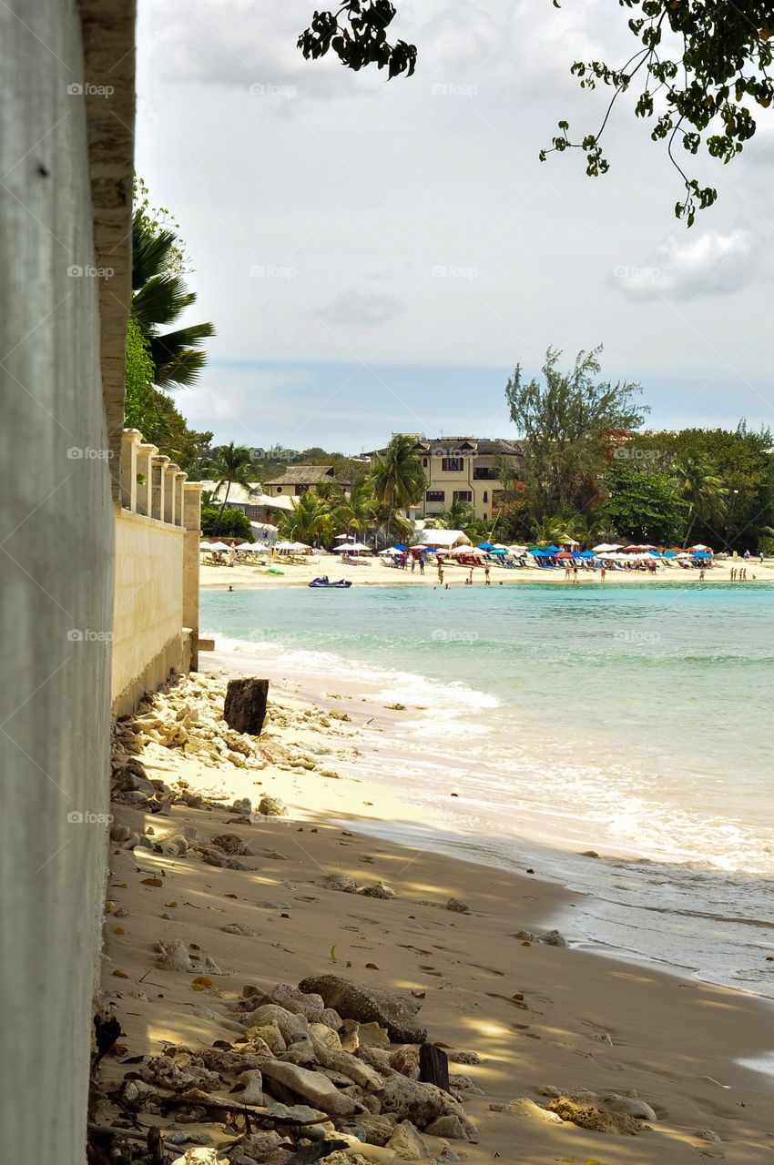 Caribbean coast line 