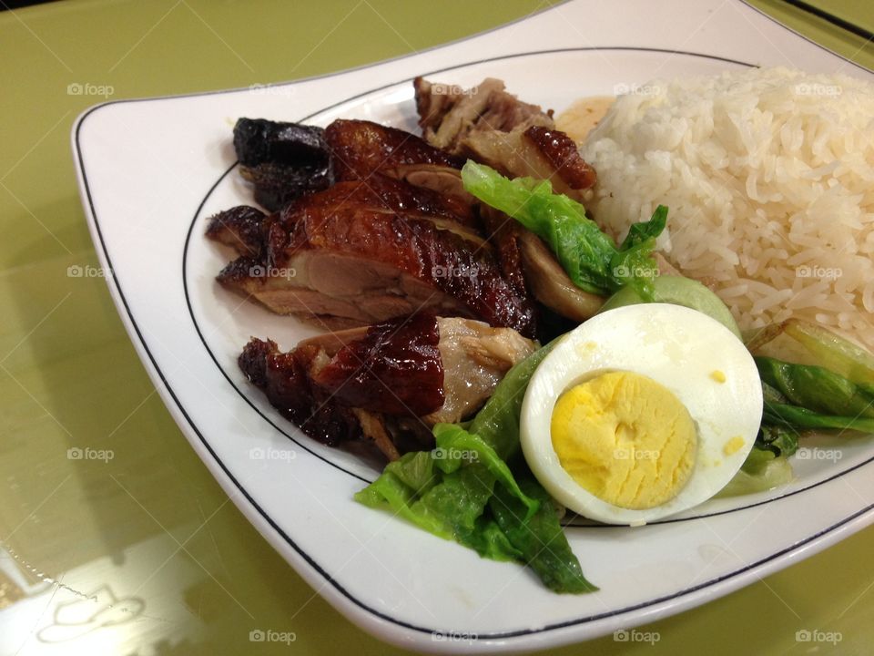 Roasted Duck with Rice