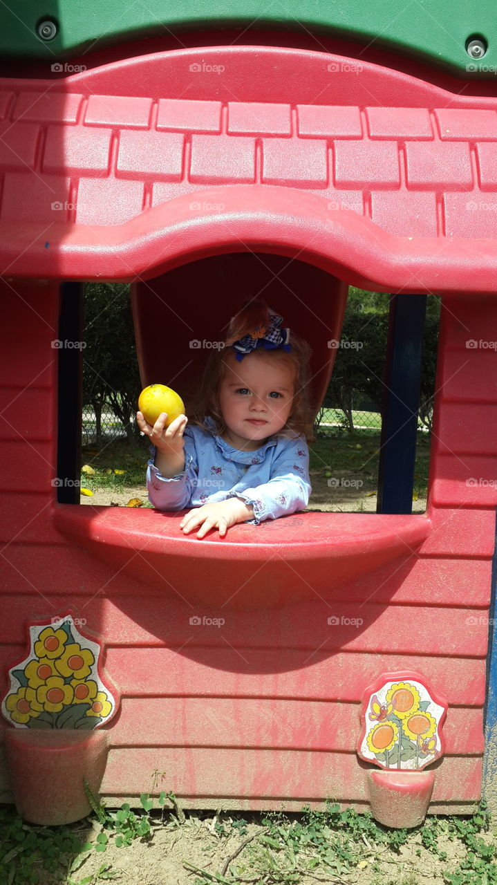 Girl in playground 