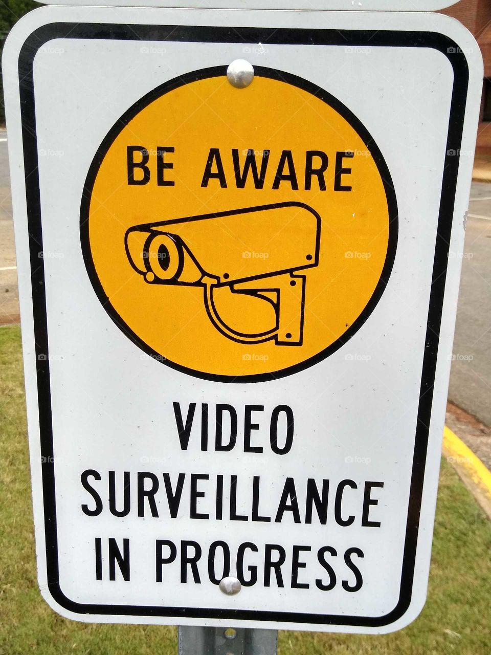 video surveillance sign