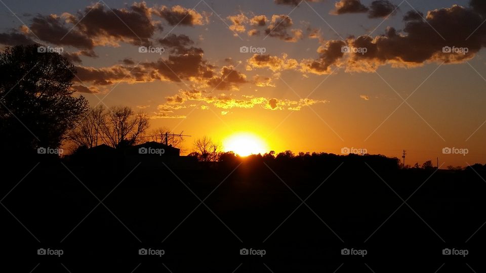 Sunset in Marianna, Arkansas