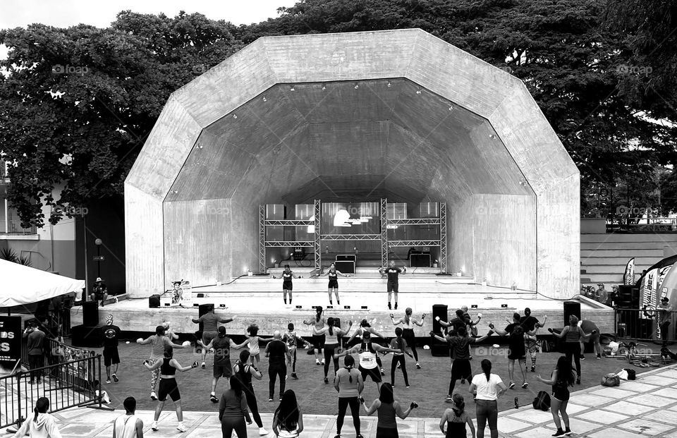 Acoustic shell, tourist site in Maracay Venezuela, place of recreation and concerts