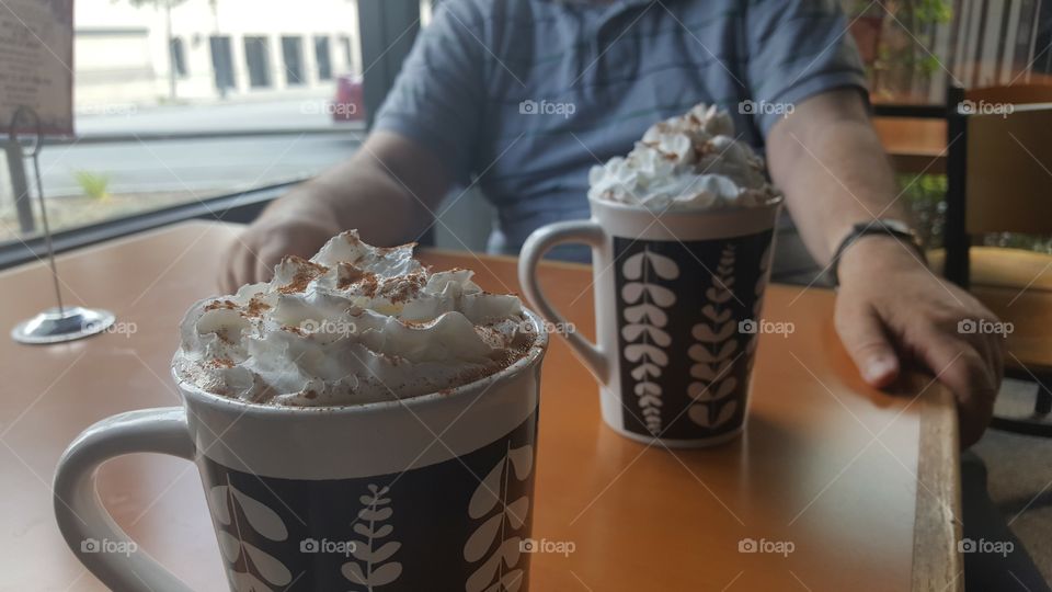 two coffees among friends