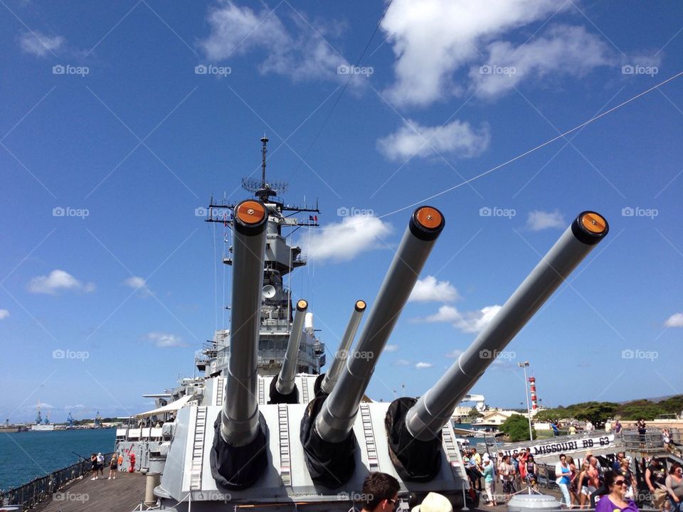 USS Missouri at Pearl Harbor