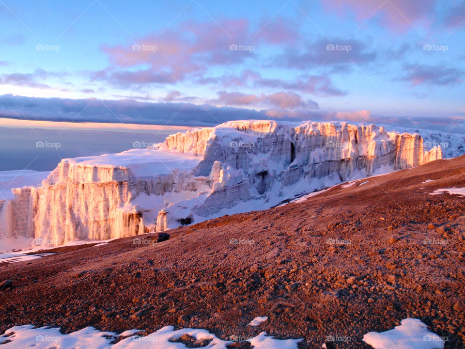 Mt. Kilimanjaro glaciers