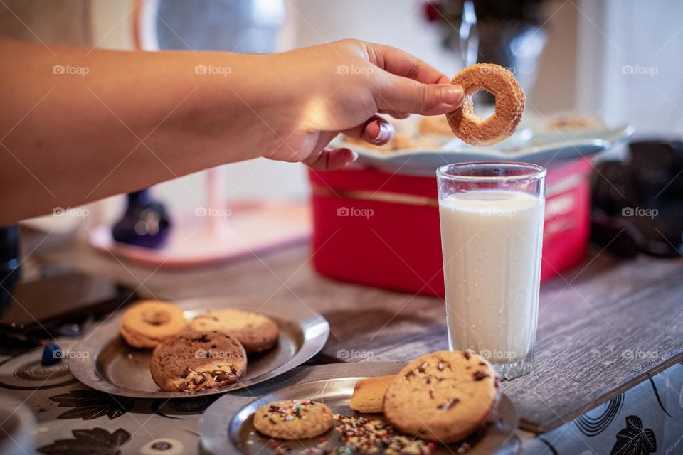 Cookies and milk