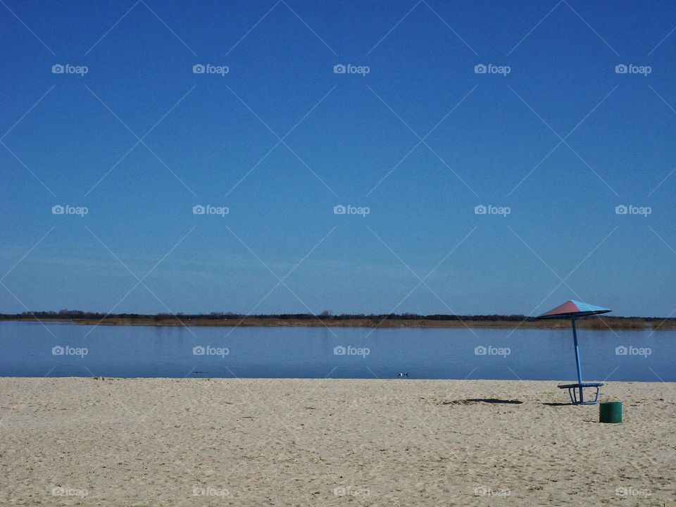 beach on the dnieper river