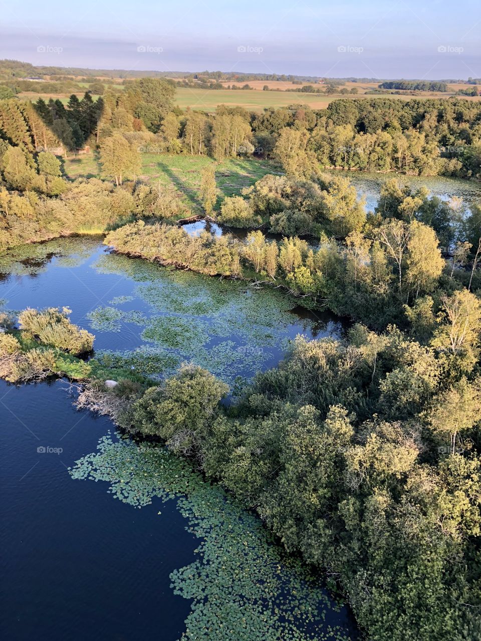 From hot air ballon