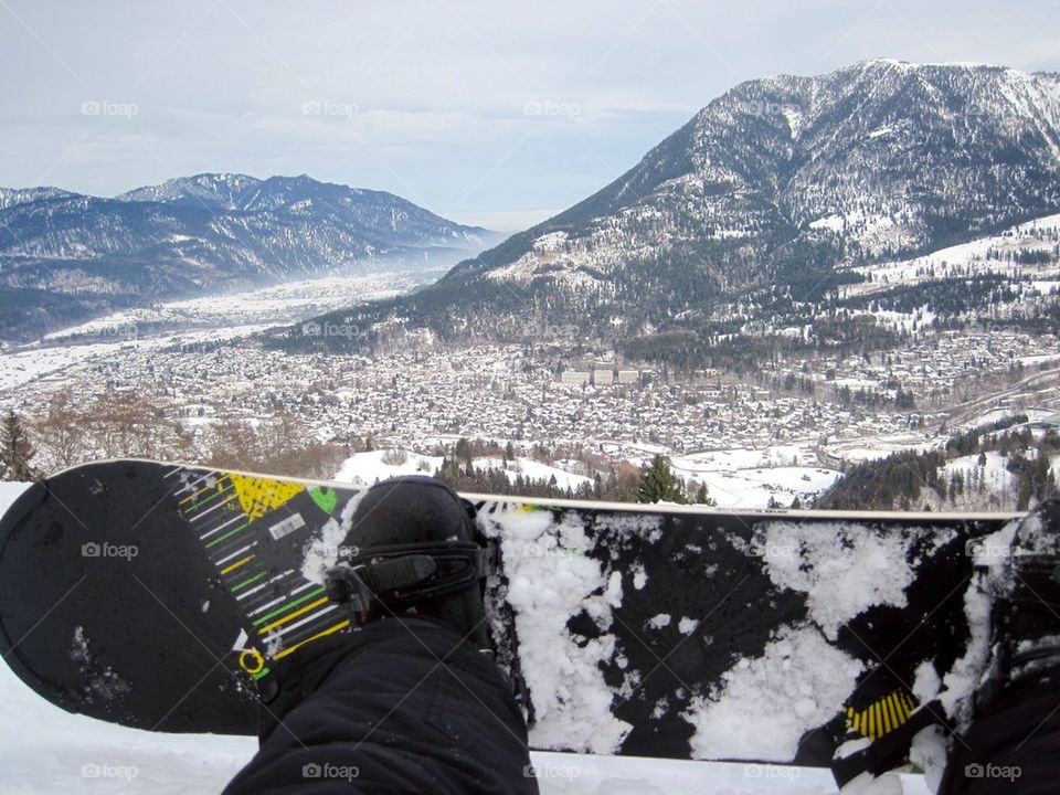Snowboarding the German alps