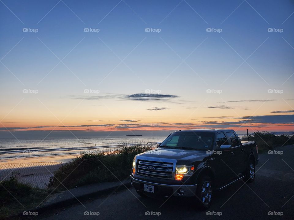 Pacific Ocean sunset