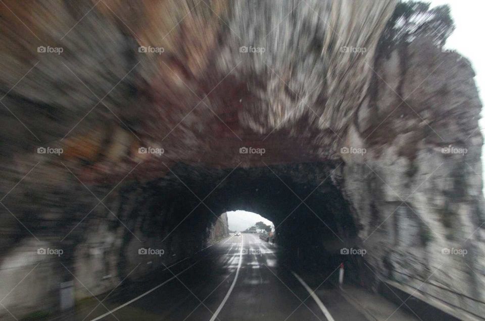 tunnel of the road