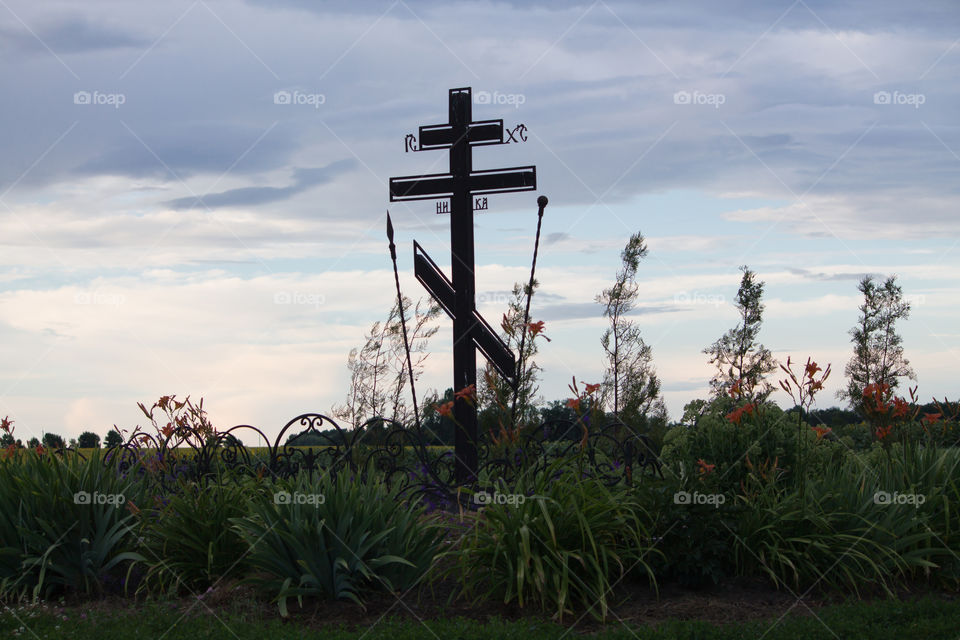 No Person, Sky, Landscape, Cross, Flower