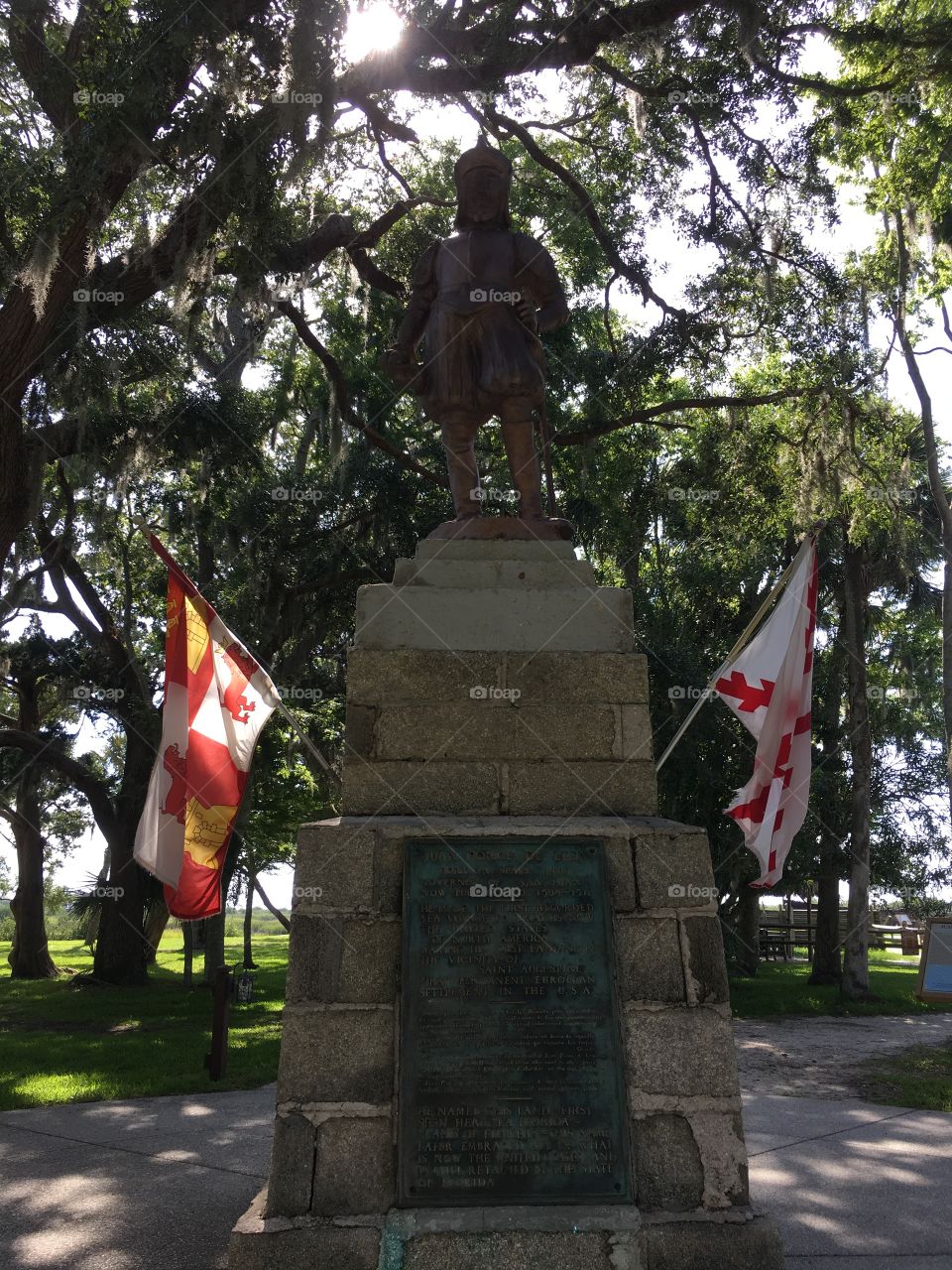Statue at the Fountain of Youth in Florida 
