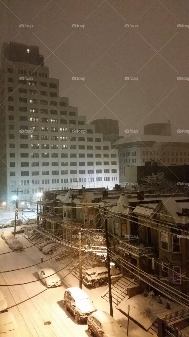 Snow In the city