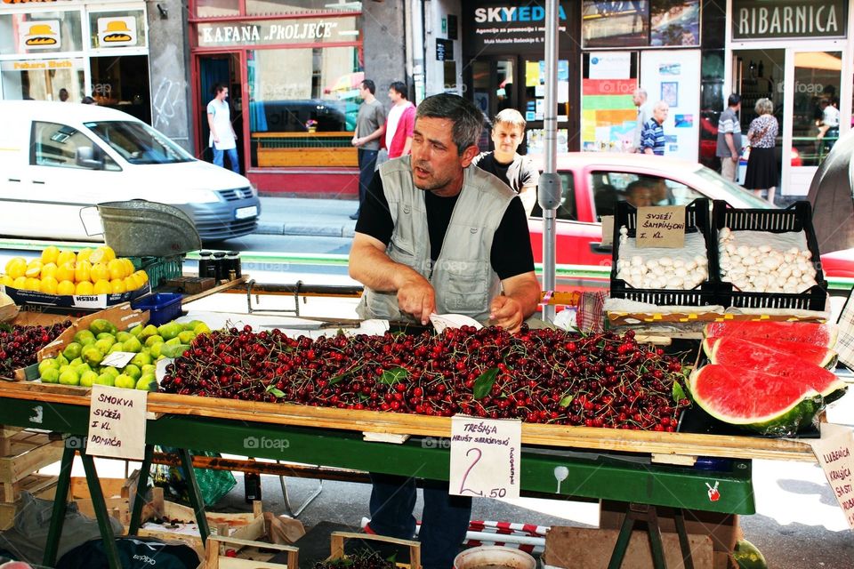 Farmers Market in Sarajevo 