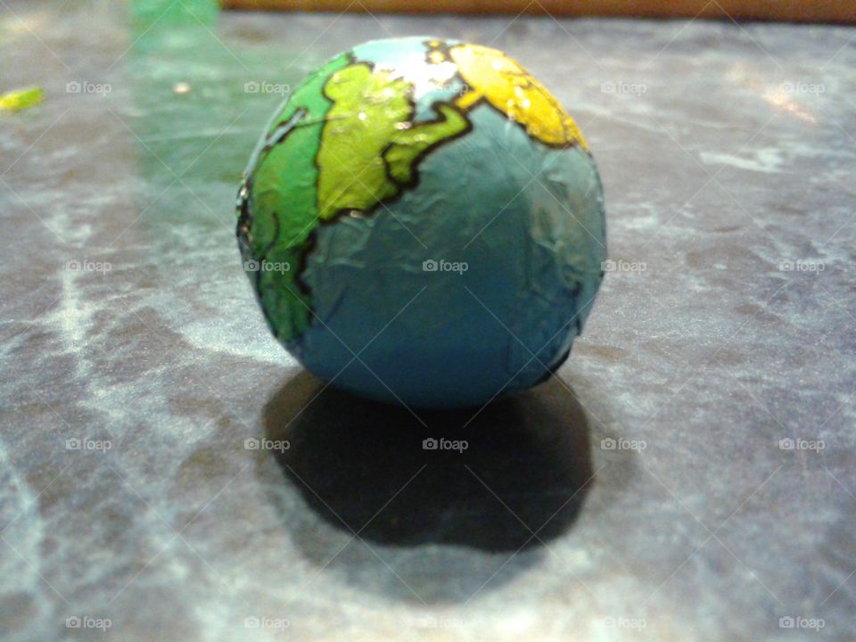 He gave me the world. My boyfriend said remember how I said I'll give you the world? I said yes and then he gave me this 