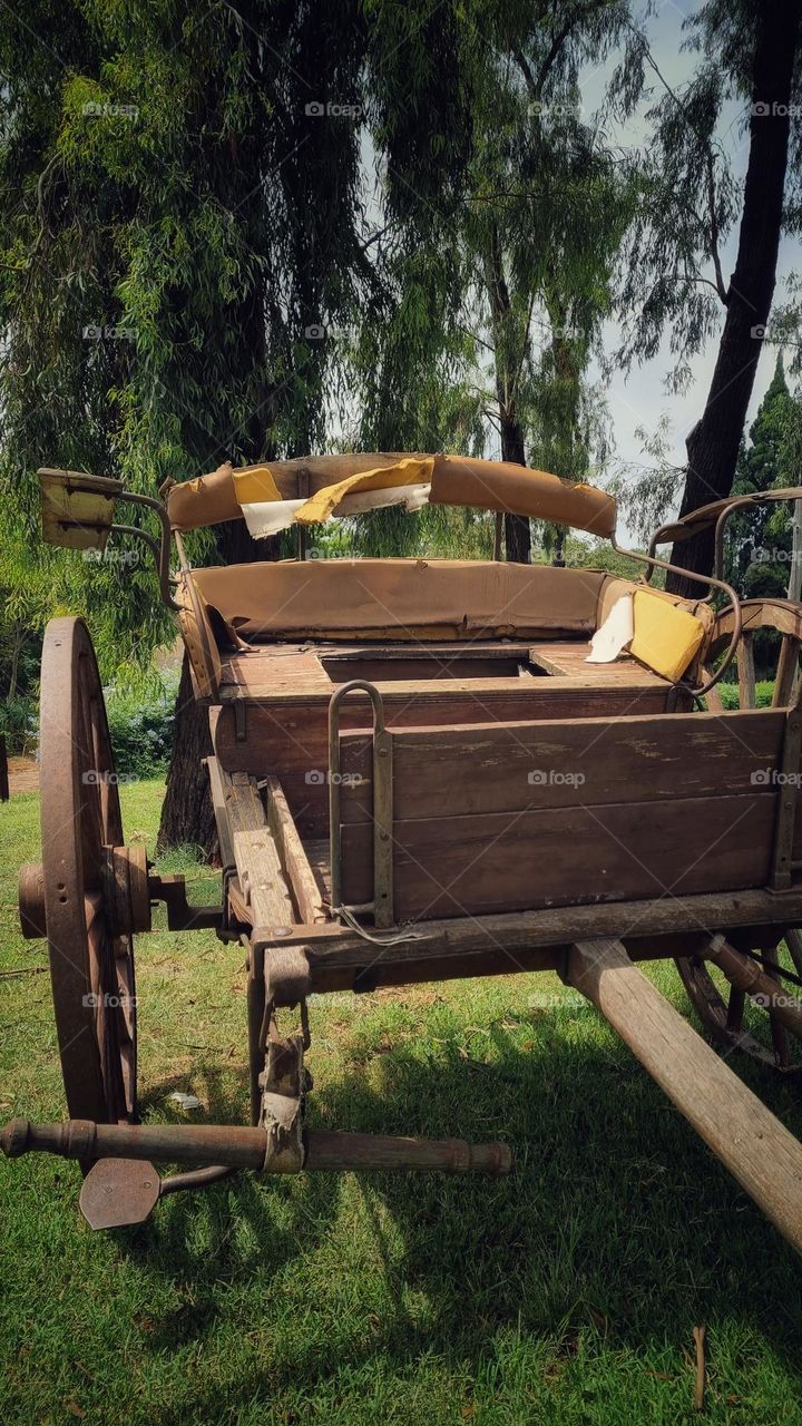 wooden wagon