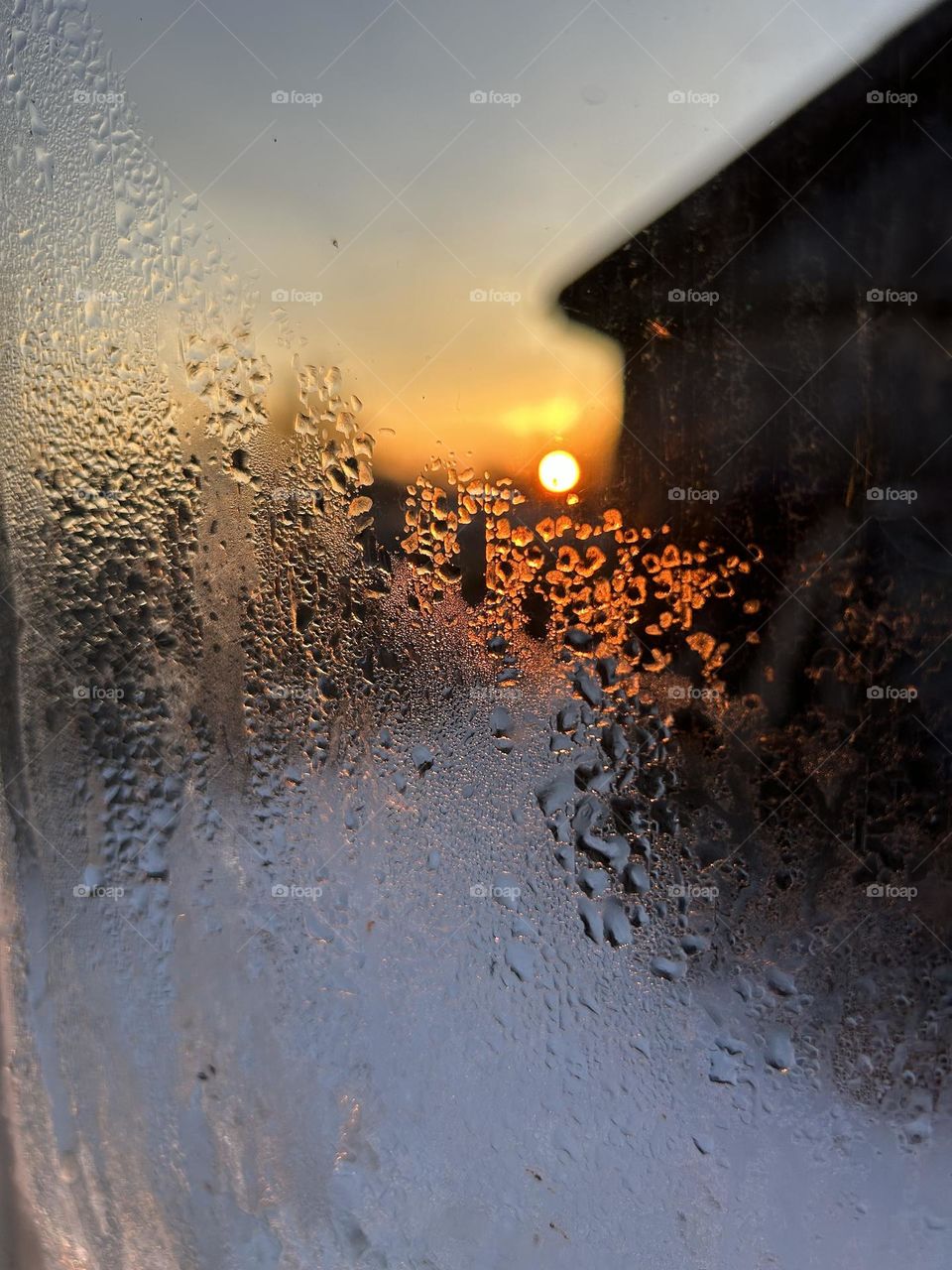 ice on the window