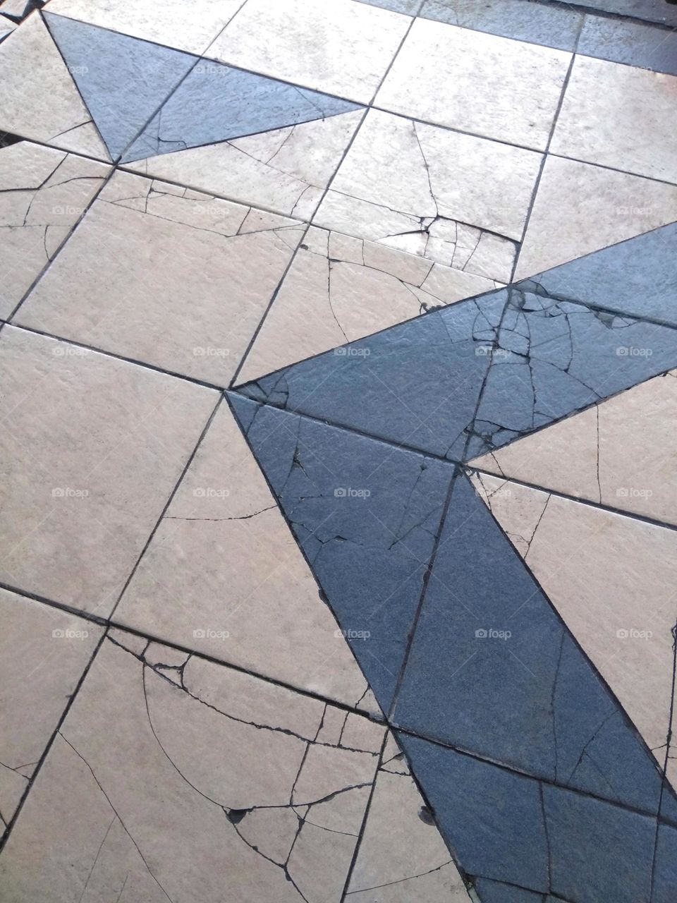 Triangle shape on the floor