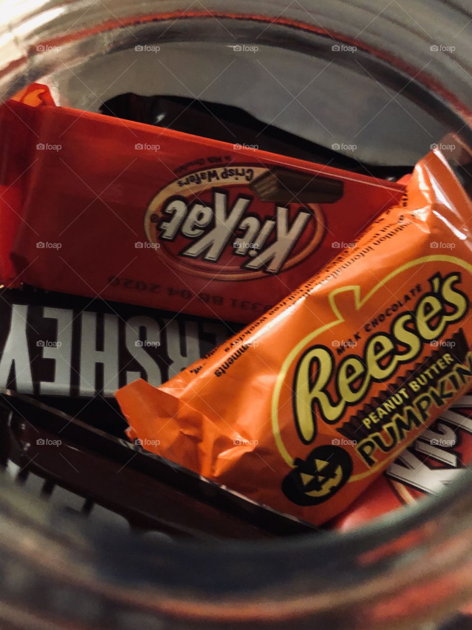 Hershey’s chocolate candies Halloween candy wrapped fun sized candy trick or treat 