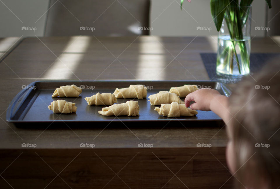 Croissants ready to bake 