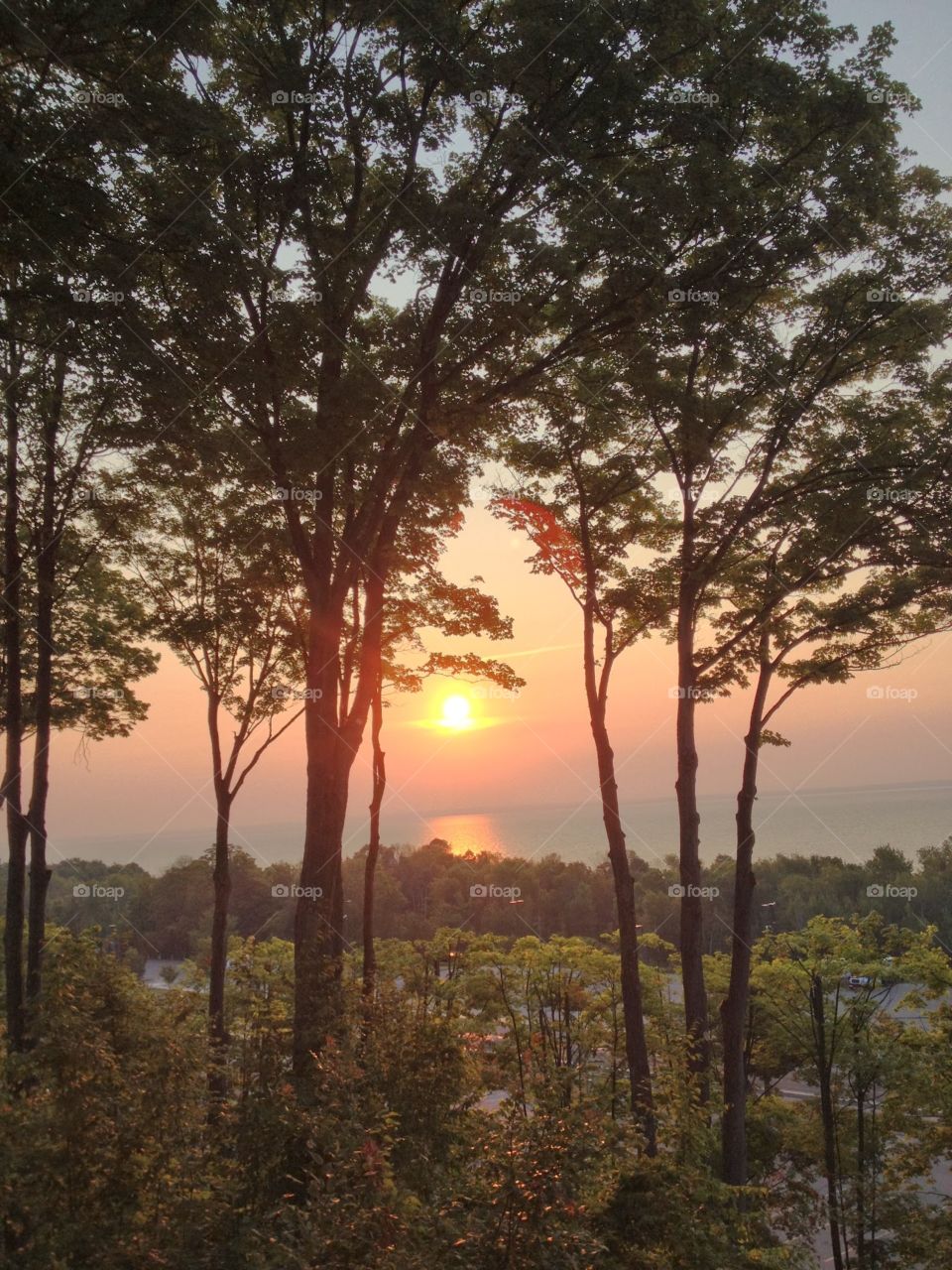 Sunrise over the bay