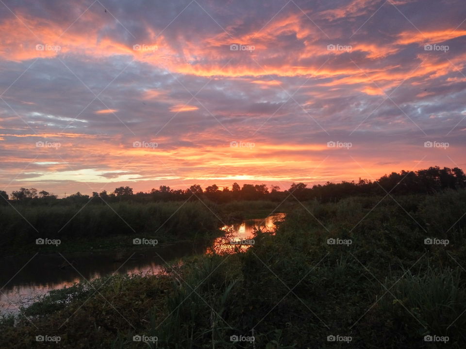 sunsets and rivers