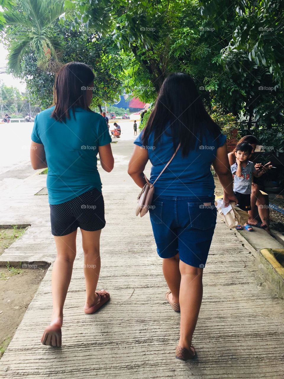 While walking with my besties