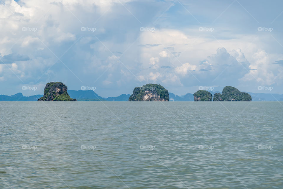 Beautiful sea scape in the southern of Thailand