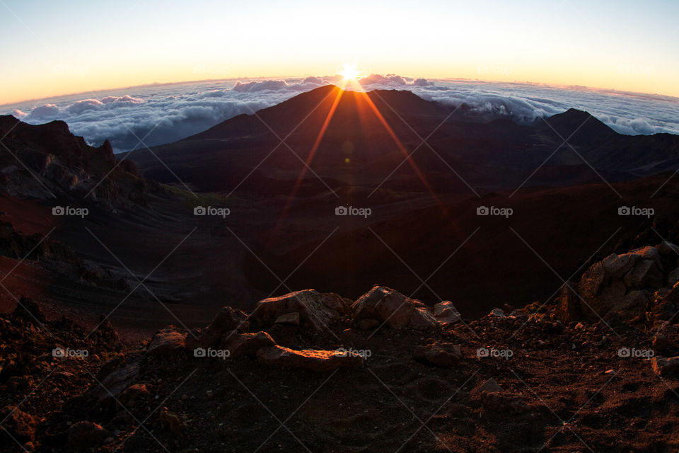 Mount Haleakalā sunrise.  Maui
