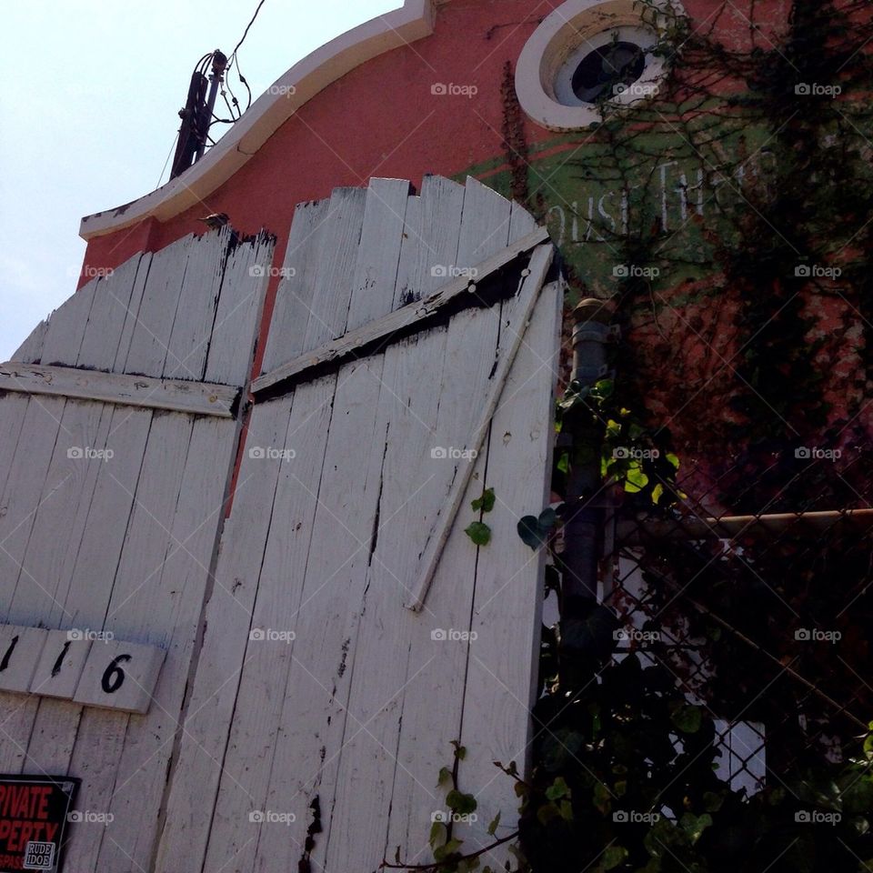 Abandoned and crumbling. 