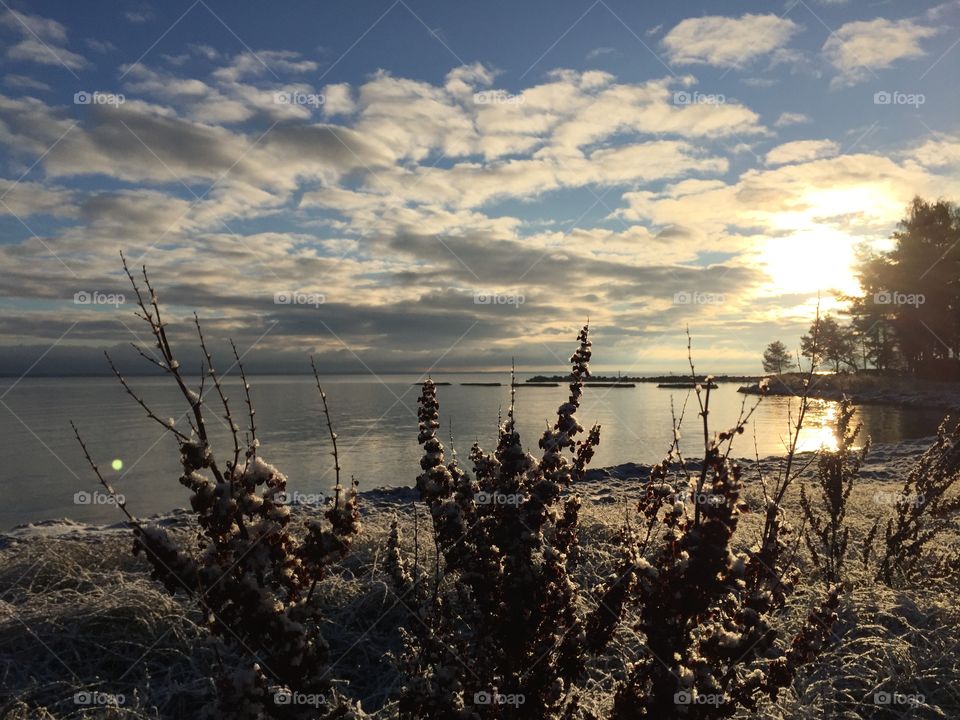 Beautiful morning at Vita Sand, Kalmar , Sweden 