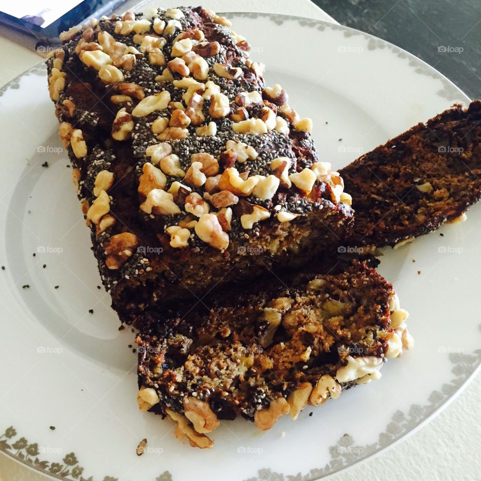 Homemade heathy Banana bread 