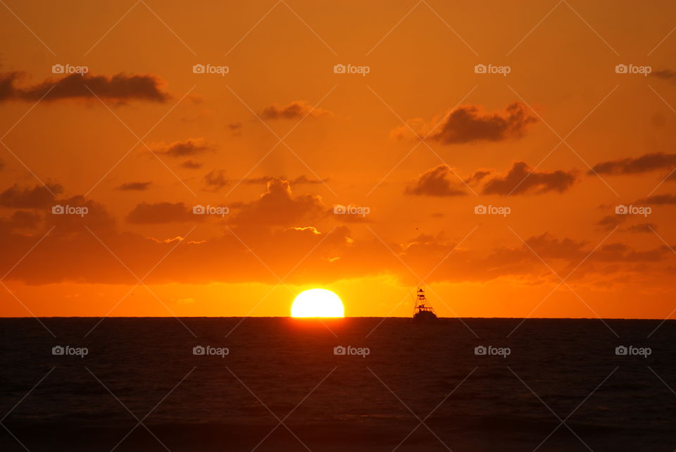 Ocean sunset