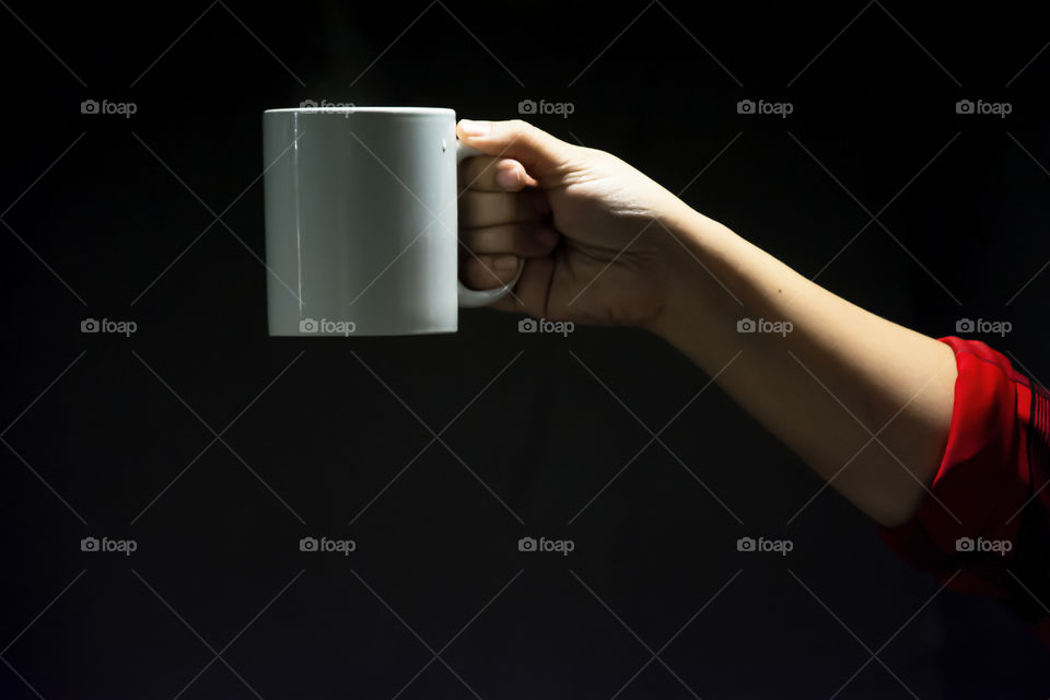 hand, cup