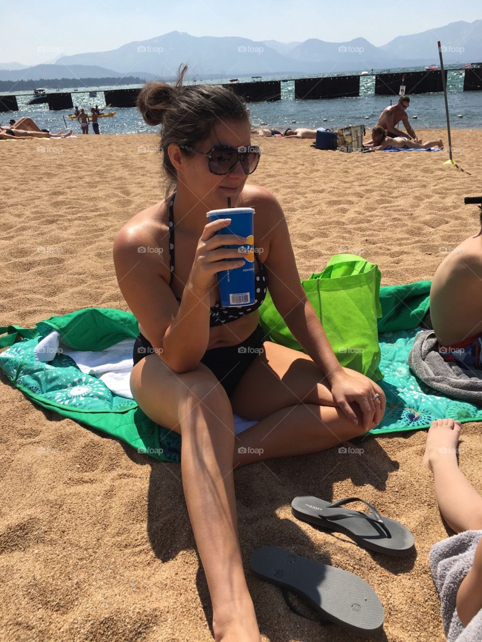 woman at the beach