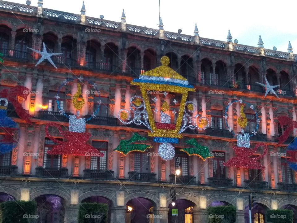 decoración de navidad en la ciudad.