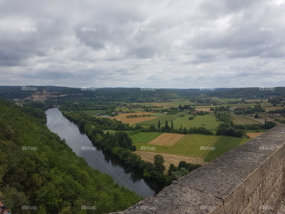 View from castle, Dordogne, France